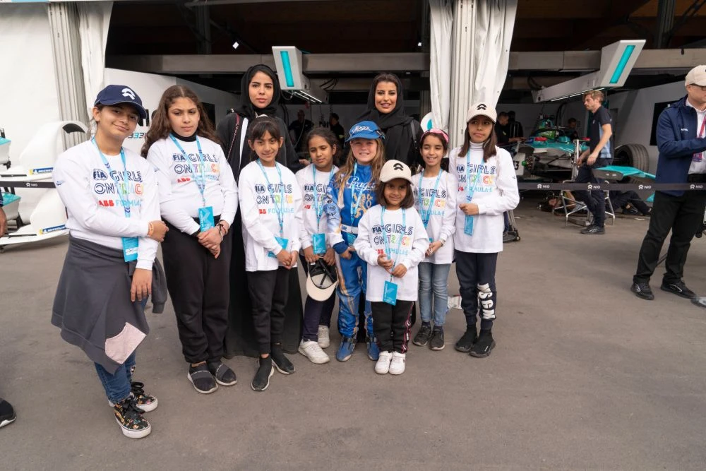 Fans enjoying the action from Round of the Formula E Diriyah E-Prix. (Photo: Ziyad Alarfaj)