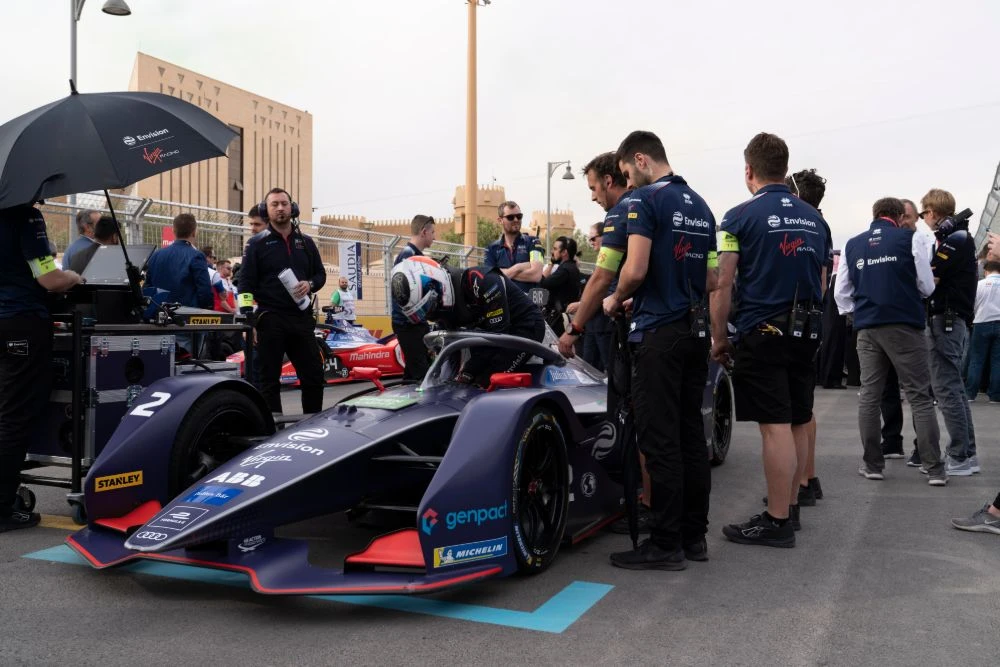 Action from Round of the Formula E Diriyah E-Prix. (Photo: Ziyad Alarfaj)