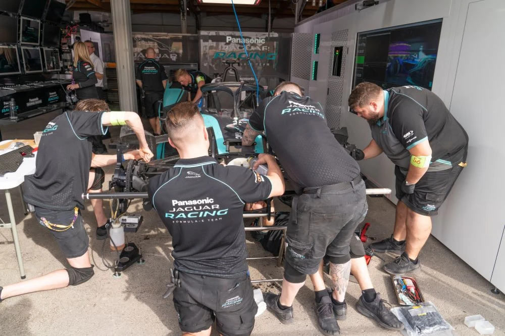 Action from Round of the Formula E Diriyah E-Prix. (Photo: Ziyad Alarfaj)