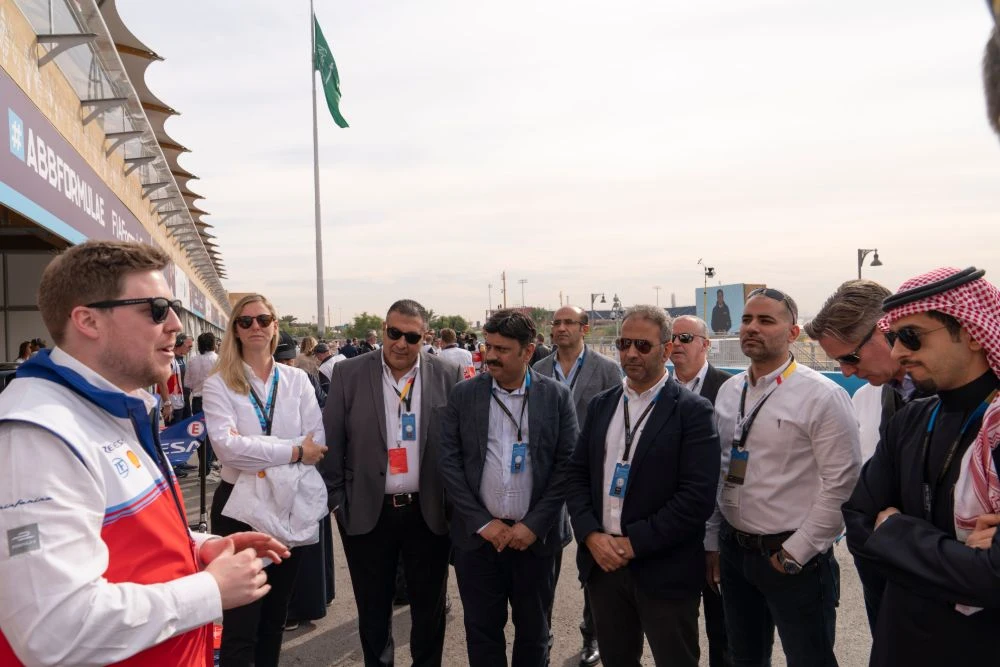 Action from Round of the Formula E Diriyah E-Prix. (Photo: Ziyad Alarfaj)