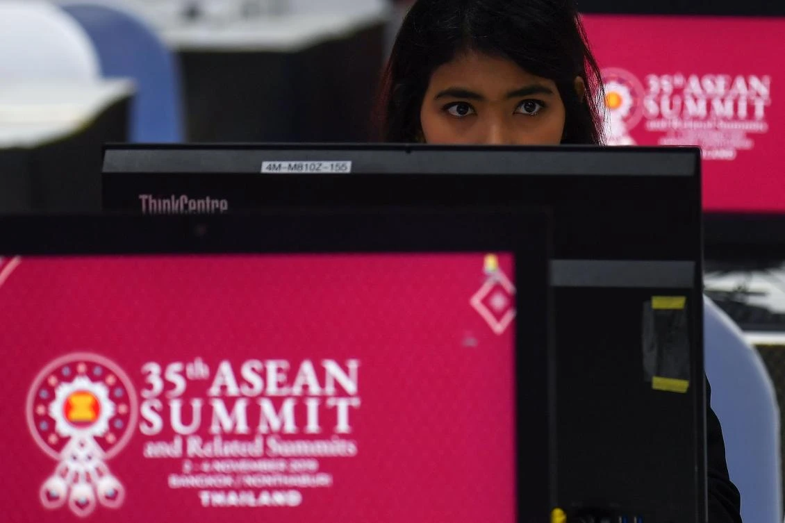 A draft final statement for the ASEAN summit says the leaders would express ‘deep concern over the rising trade tensions and on-going protectionist and anti-globalization sentiments.’ (AFP)