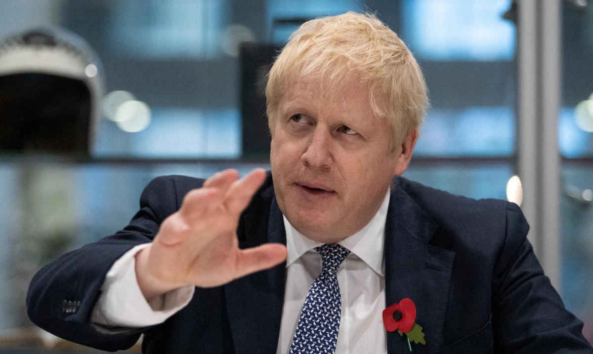 In election pitch, UK PM Johnson backs his deal over no-deal Brexit