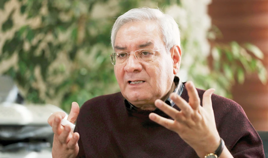 Ebrahim Asgharzadeh, one of the Iranian student leaders of the 1979 US Embassy takeover, speaks in an interview with The Associated Press, in Tehran. (AP)