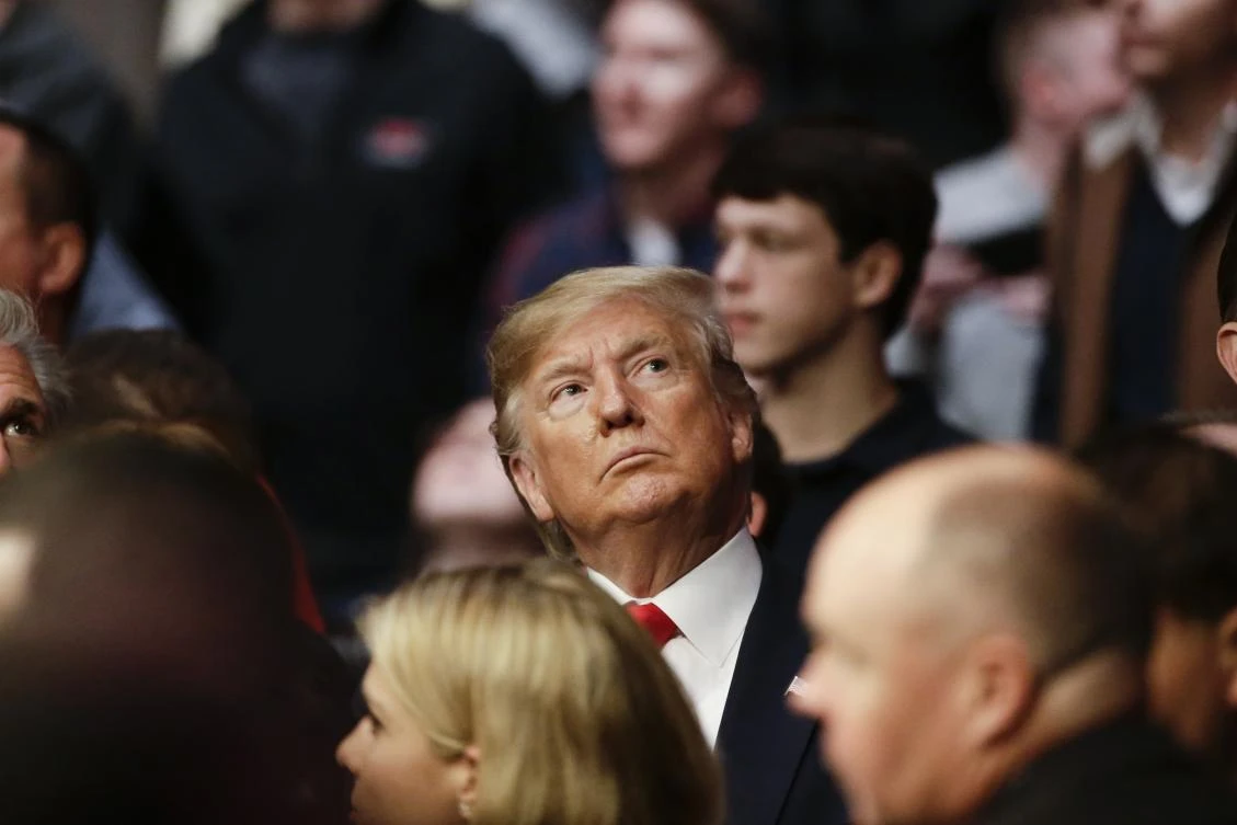 US President Donald Trump was loudly booed on Saturday for the second time in a week at a sporting event. (AP)