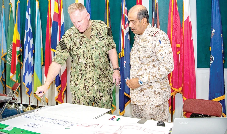 The International Maritime Exercise 2019 is being implemented under the supervision of the US Army War College. (SPA)