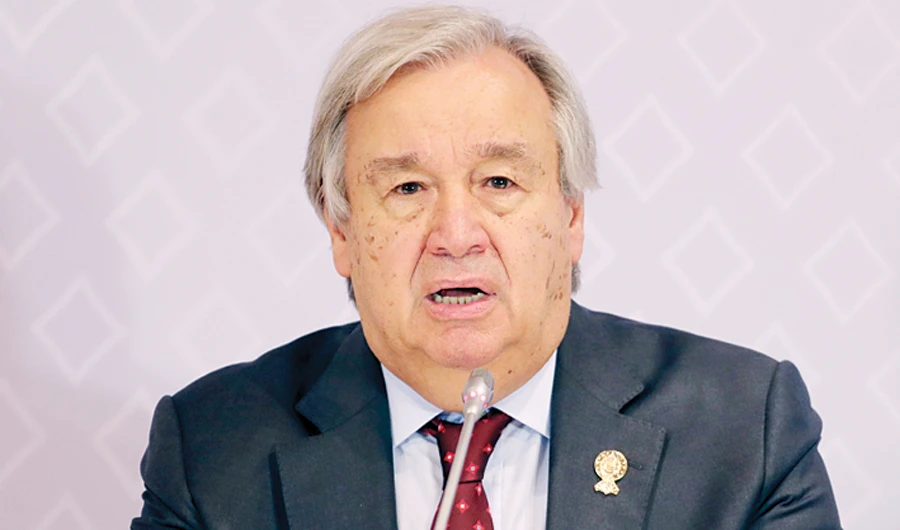 UN Secretary-General Antonio Guterres has expressed fresh concern over the plight of the 730,000 Muslim Rohingya refugees from Myanmar’s Rakhine state. (AP)
