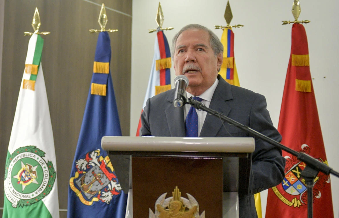 Botero presented his resignation on November 6, 2019, after being object of a lot of criticism regarding security policies. (File/AFP)