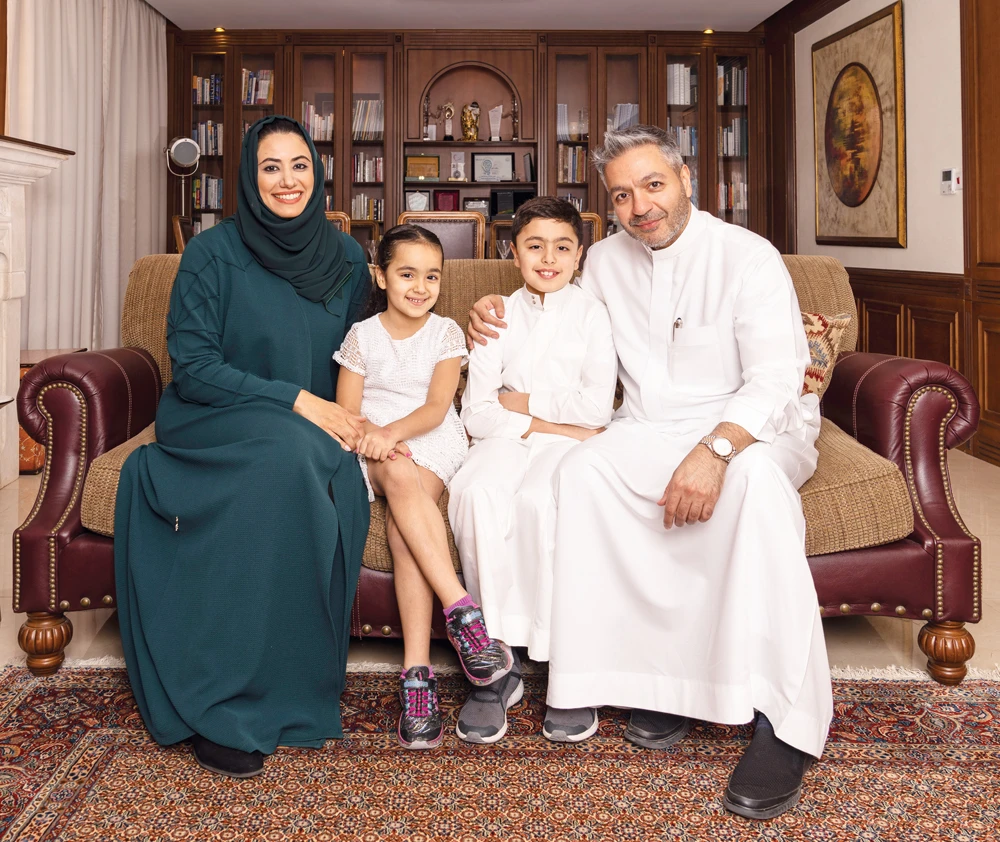 Shahd Attar with her husband and children. (AN photo by Ziyad Alarfaj)