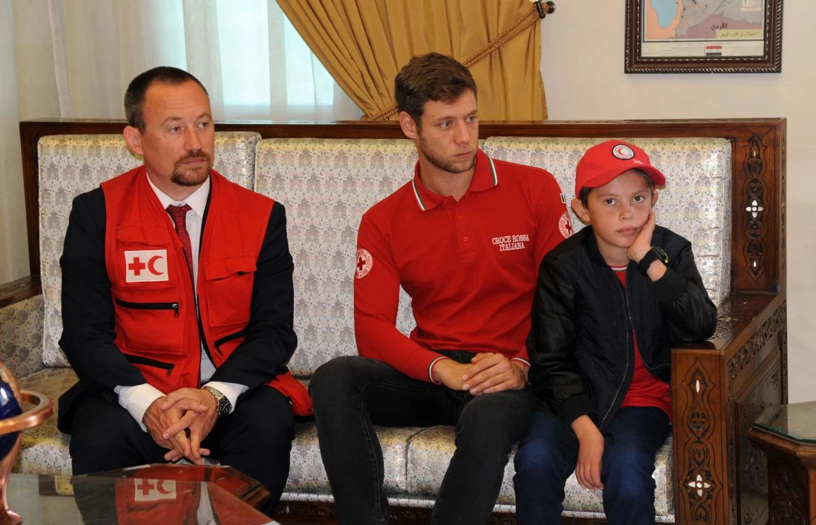 The Italian public has been avidly following he story of 11-year-old Alvin, born in Italy to Albanian parents, since it emerged last month he was living in a Kurdish-held camp in northeastern Syria. (AFP)