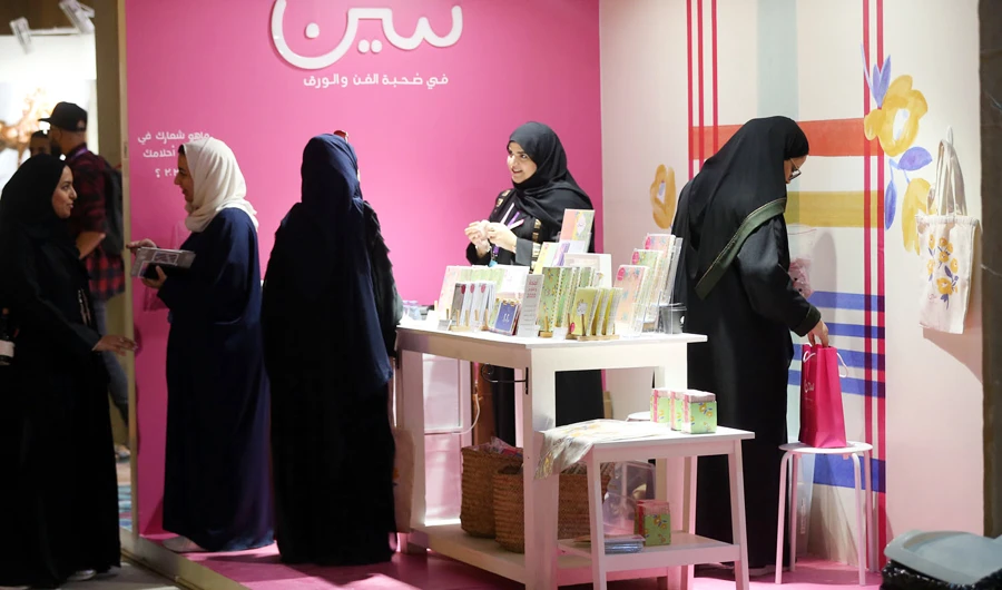 The design week was the perfect place for those who express themselves through what they wear. (AN photo by Saad Al Dossary)