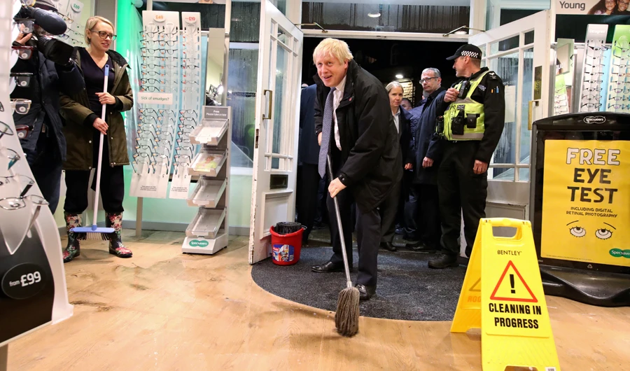 Rising tide of debt: UK Prime Minister Johnson in mop-up mode. (Reuters)