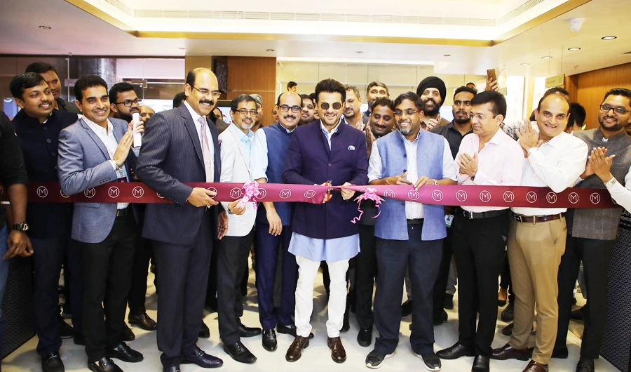 Bollywood actor Anil Kapoor inaugurated a new showroom of Malabar Gold and Diamonds in Pune