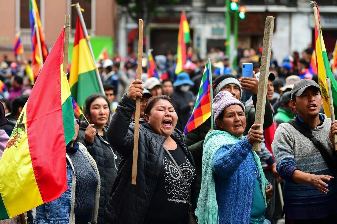 Bolivia's Evo Morales was en route to exile in Mexico on Tuesday, leaving behind a country in turmoil after his abrupt resignation as president. (File/AFP)
