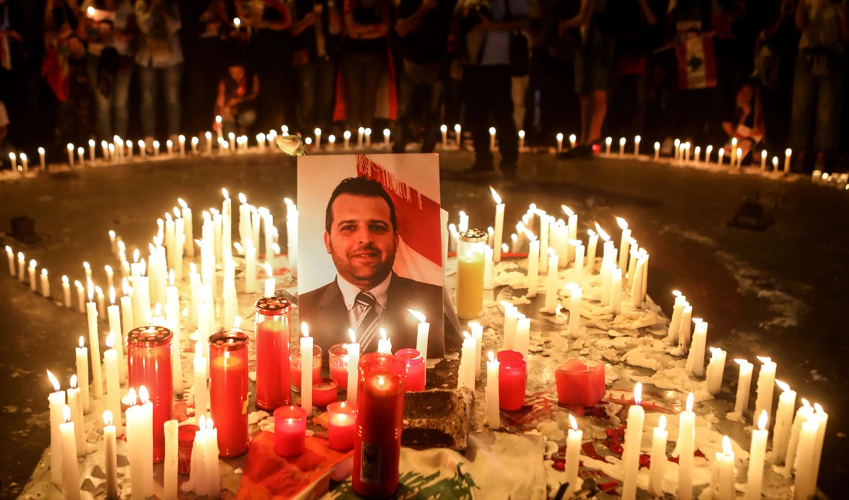 Lebanese mourners pay tribute to protest victim