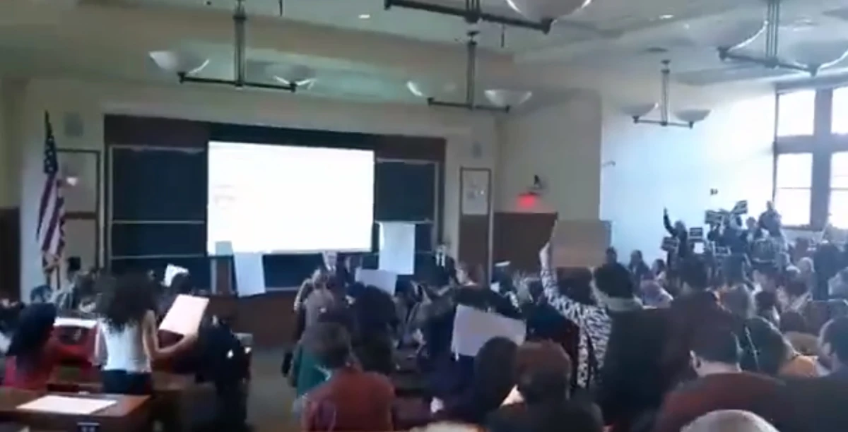 Harvard students walk out of Israeli ambassador talk
