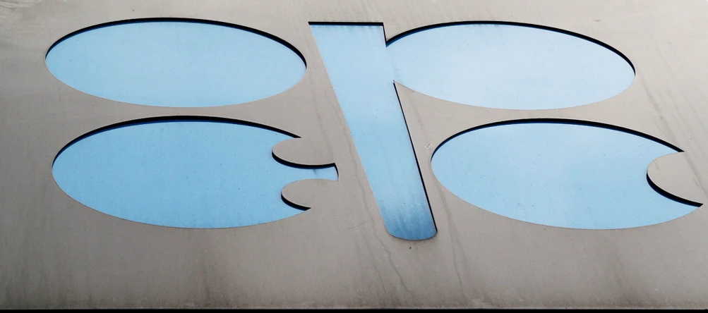 The logo of the Organization of the Petroleum Exporting Countries (OPEC) sits outside its headquarters in Vienna, Austria. (REUTERS/Lisi Niesner/File Photo)