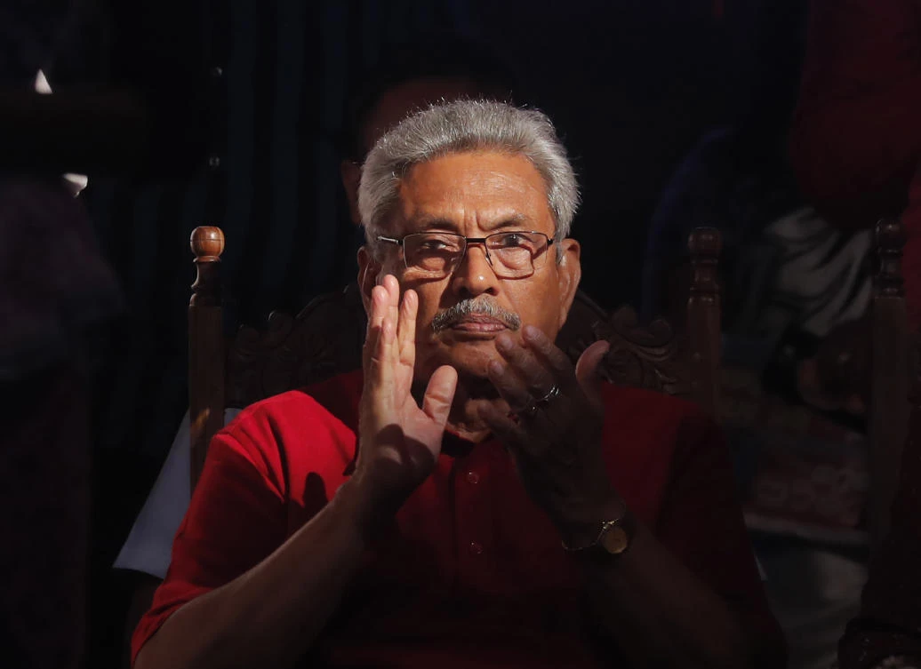 Symbolic swearing-in for Sri Lanka’s new strongman