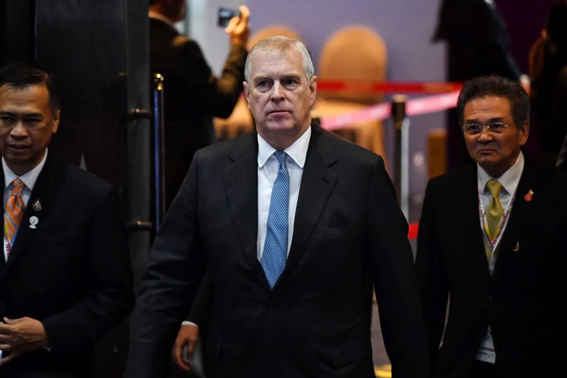 Britain’s Prince Andrew arrives for the ASEAN Business and Investment Summit in Bangkok earlier this month. (AFP)