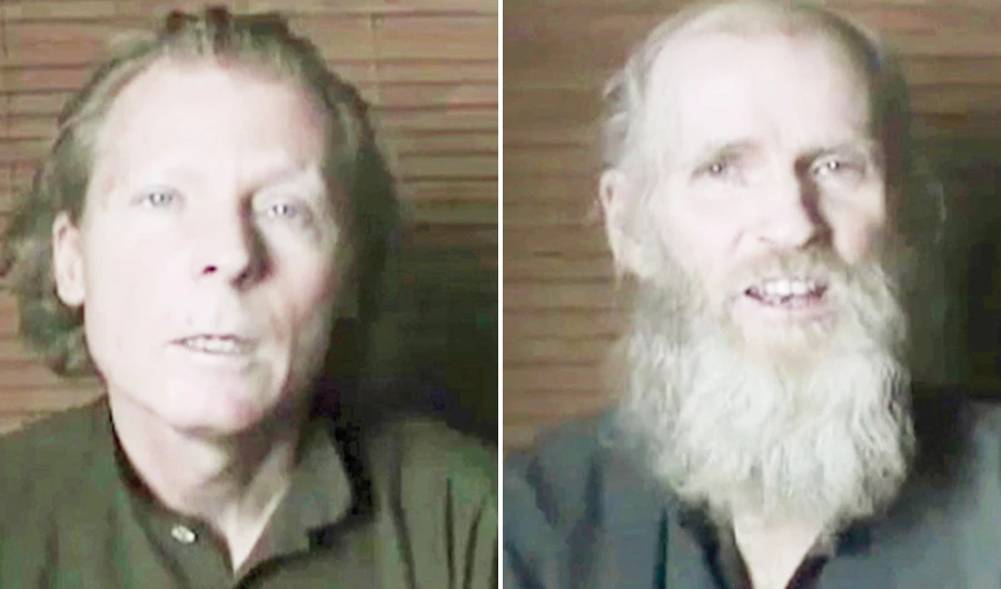 Timothy Weeks (L) and American Kevin King.