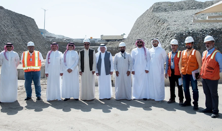 The members of the visiting delegation reviewed the progress of infrastructure development of the KAAR project.