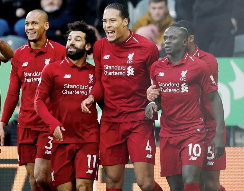 Mohamed Salah, center, is considered doubts for the trip to Palace, with injuries he collected earlier this month. (Reuters/File)