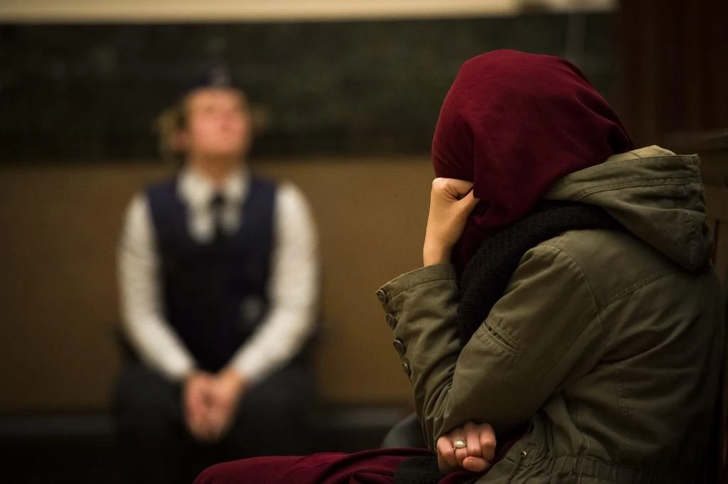 Named only as Laura H., she was not immediately arrested on arrival and remains the subject of an investigation on suspicion of membership of a terrorist organization as well as failure to properly care for her children. (File/AFP)