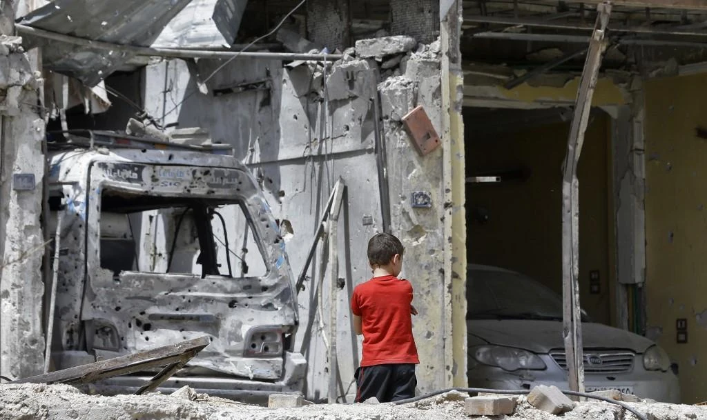 A leaked report raised questions about a deadly chlorine attack in the Syrian town of Douma in April 2018. (File/AFP)