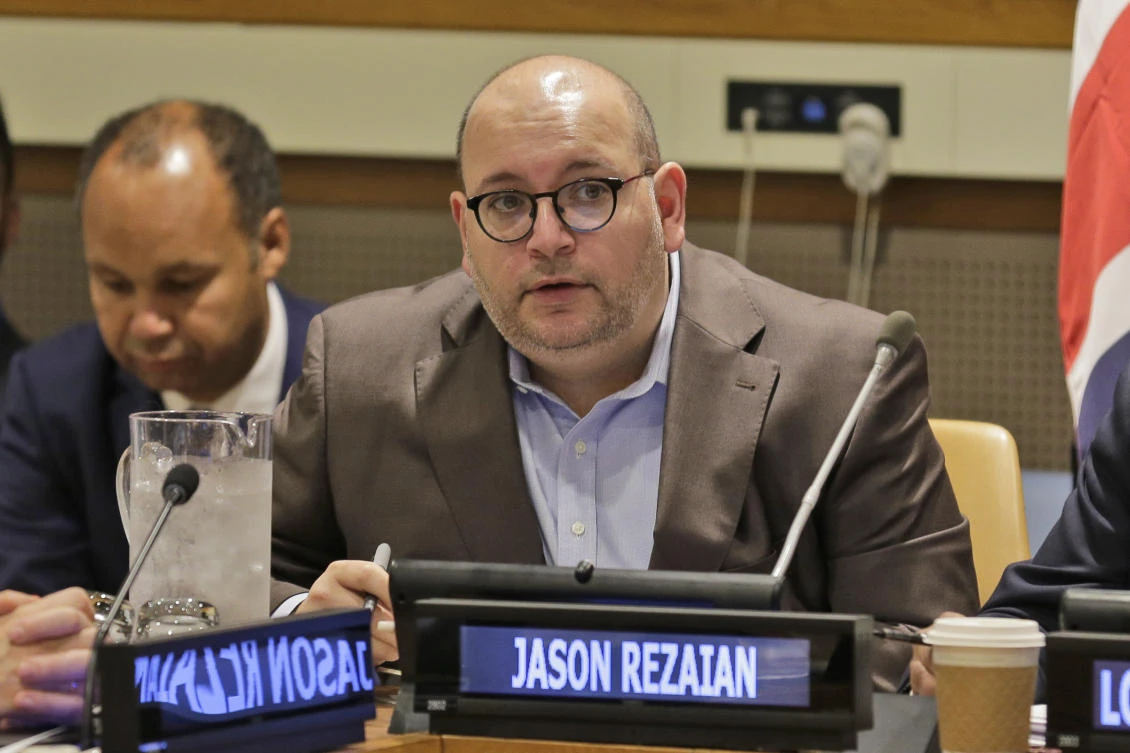 Jason Rezaian spent 544 days in an Iranian prison before he was released in January 2016 in exchange for seven Iranians held in the United States. (AP)