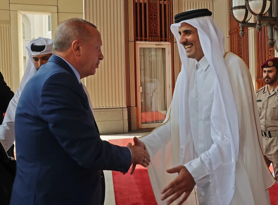 Turkey’s Erdogan in Qatar on first Arab trip since Syria offensive