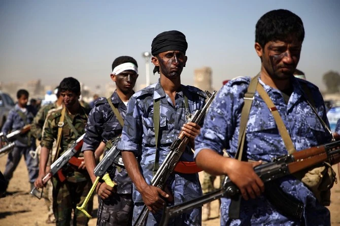 he Arab coalition said on Tuesday it had released 200 Houthi prisoners to support peace efforts aimed at ending the nearly five-year war in Yemen. (AFP/File Photo)