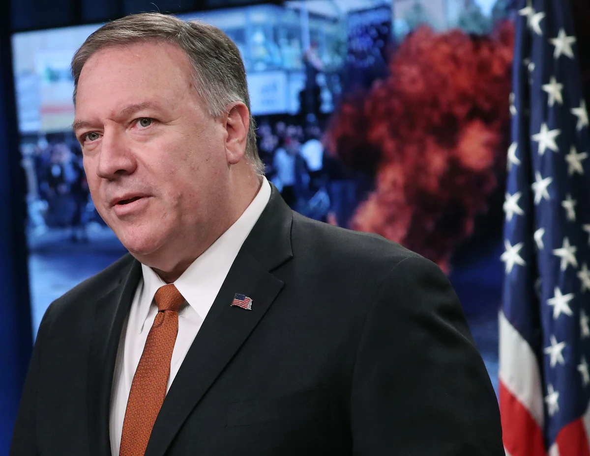 Mike Pompeo said the US has received nearly 20,000 messages about human rights abuses during the Iran protests. (AFP)