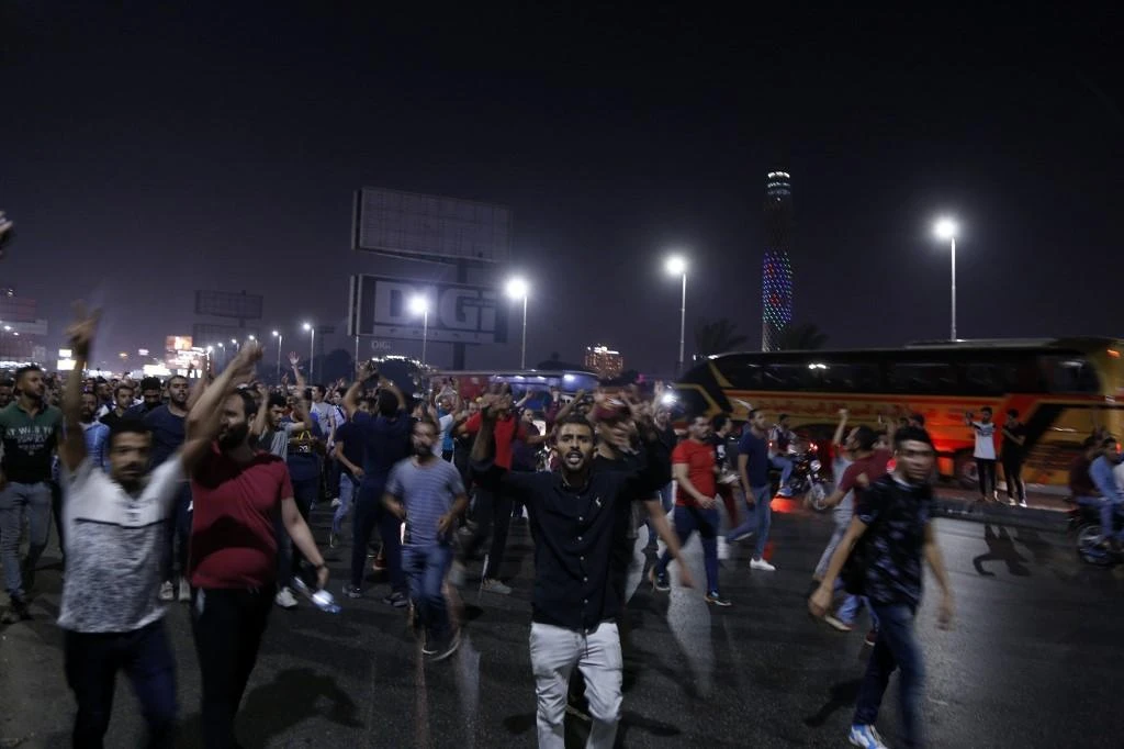 Egyptian security forces carried out a harsh crackdown in September to stamp out small but rare anti-government protests. (AFP)