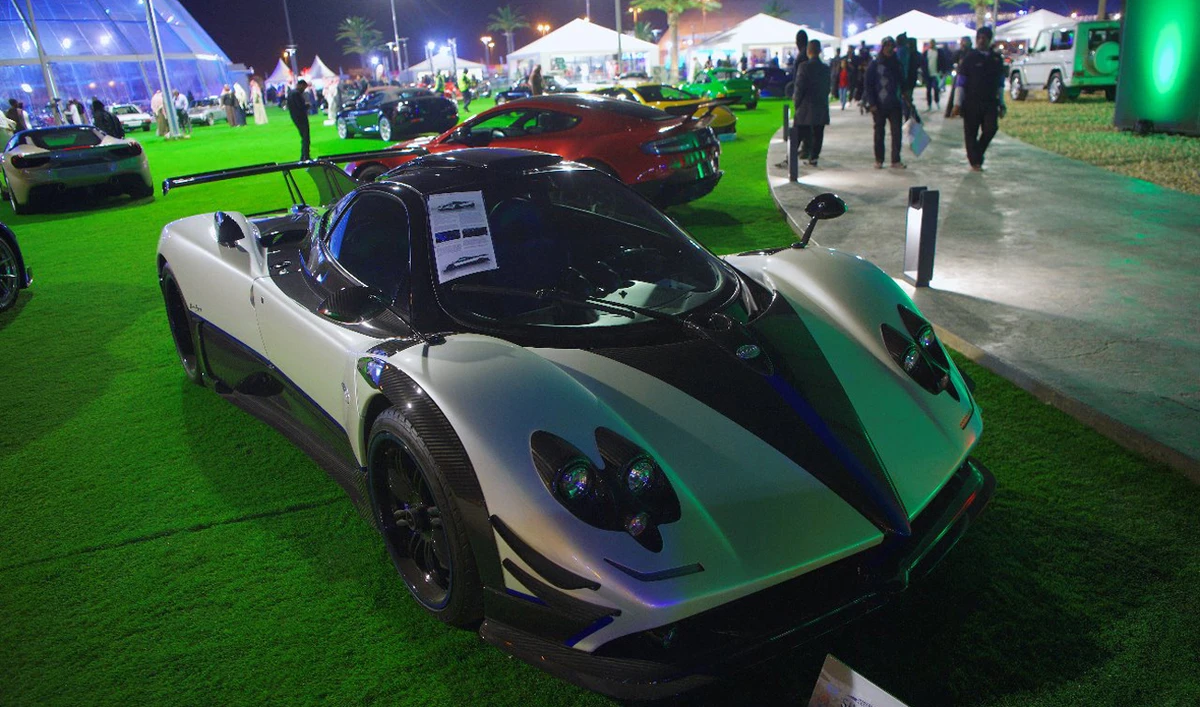The 2017 Pagani Zonda Riviera sold for a record SR20.62 million ($5.5million) at the Riyadh Car Show Auction.