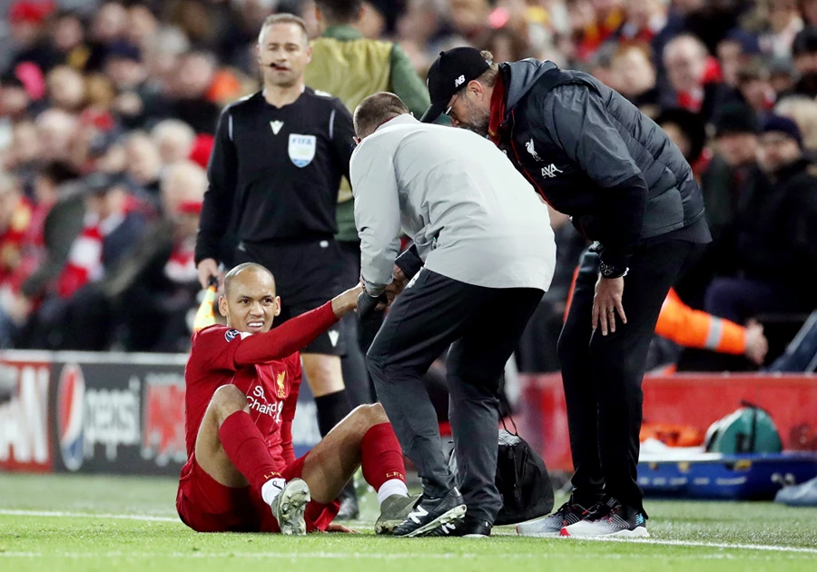 Liverpool’s Fabinho ruled out until New Year with ankle injury