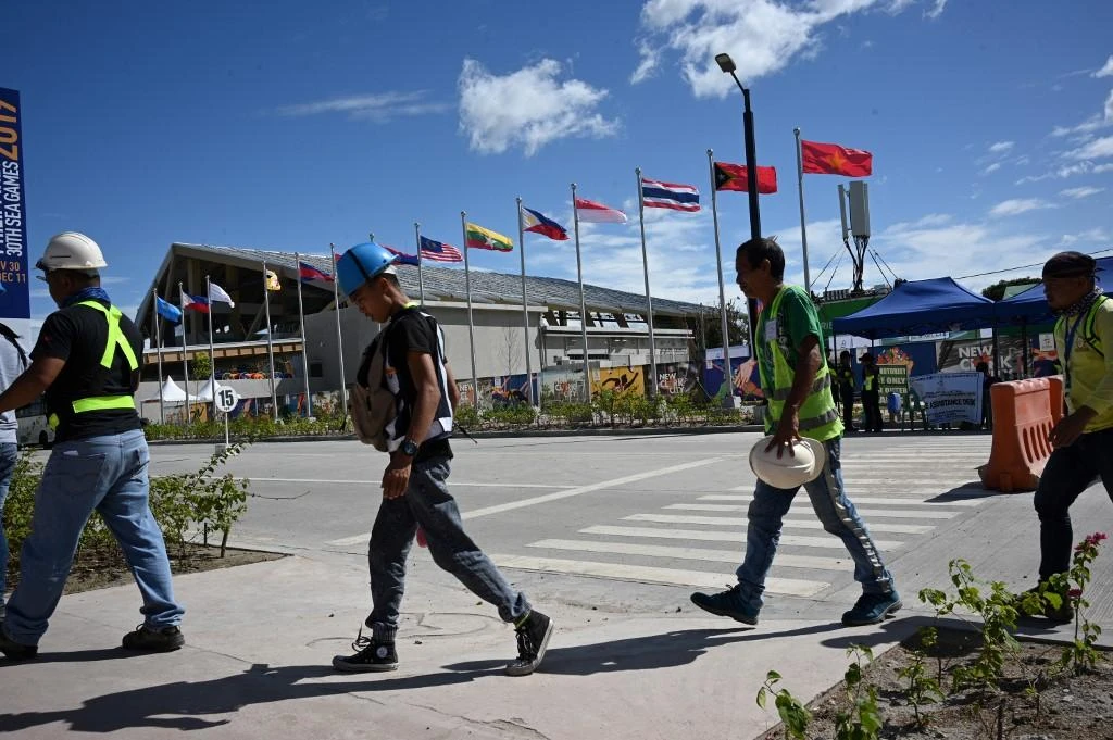 The organization of the 30th edition of the Southeast Asian Games has been mocked and marred by complaints. Above, the athletic stadium for the Games in New Clark City, Tarlac. (AFP)