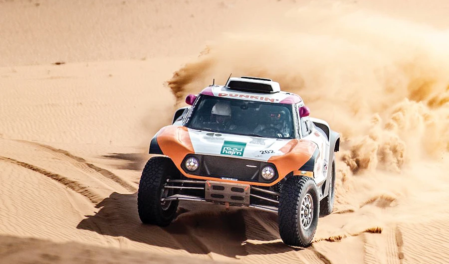 Yasir Seaidan brought his MINI JCW Buggy home in third place and maintained the pressure on his rival. (Photo/Supplied)
