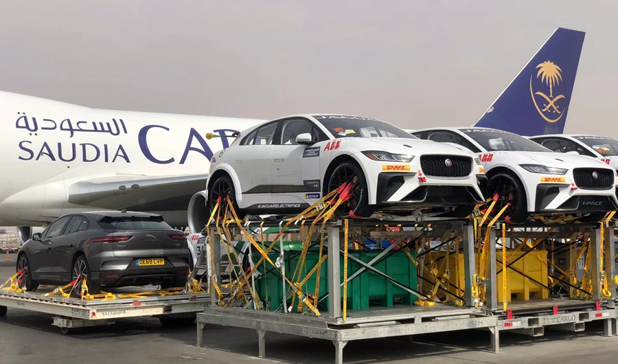 Saudia Cargo carries 67 cars in four shipments totaling 375 tons.