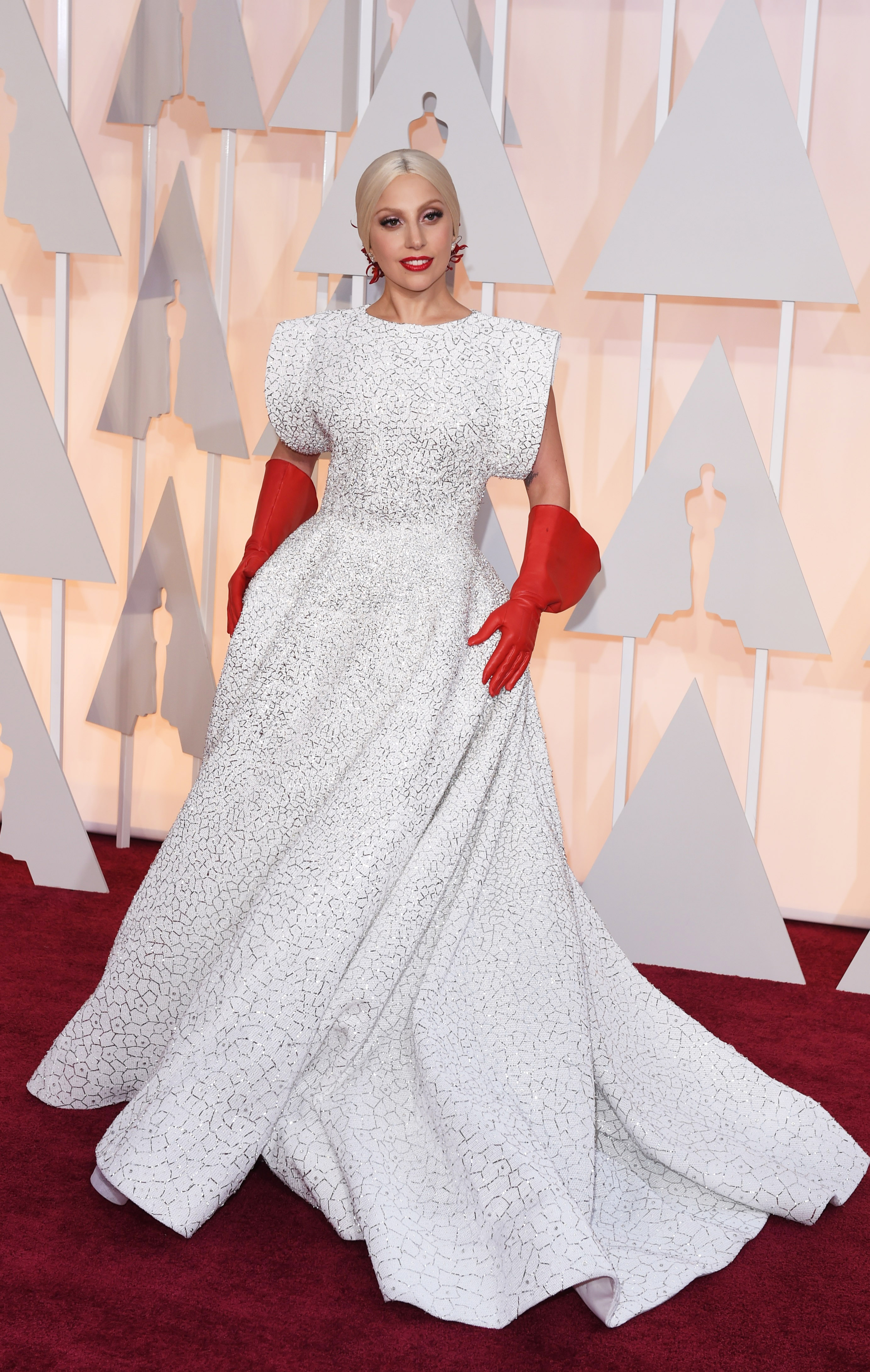 Lady Gaga at the 2015 Academy Awards