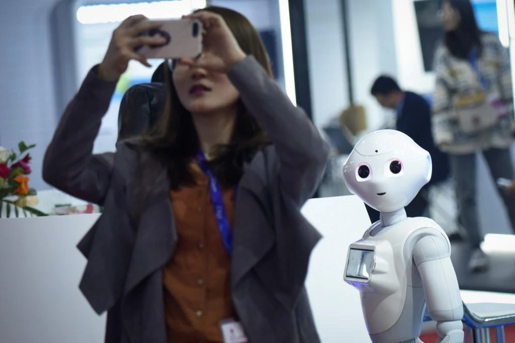 A notice said that Chinese telecom operators should use ‘artificial intelligence and other technical means’ to verify people’s identities when they take a new phone number. (AFP)
