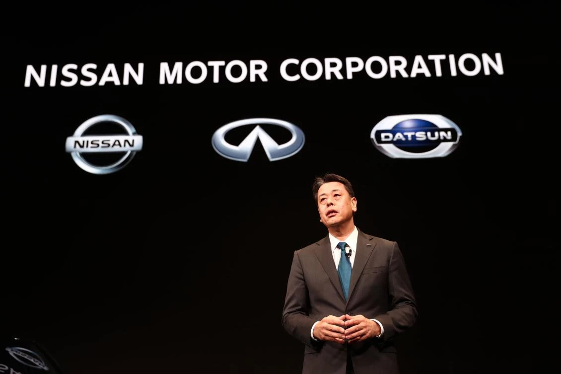 Known for his straight-talking manner and relentless focus on cost control, Makoto Uchida is Nissan’s third CEO since September. (AFP)