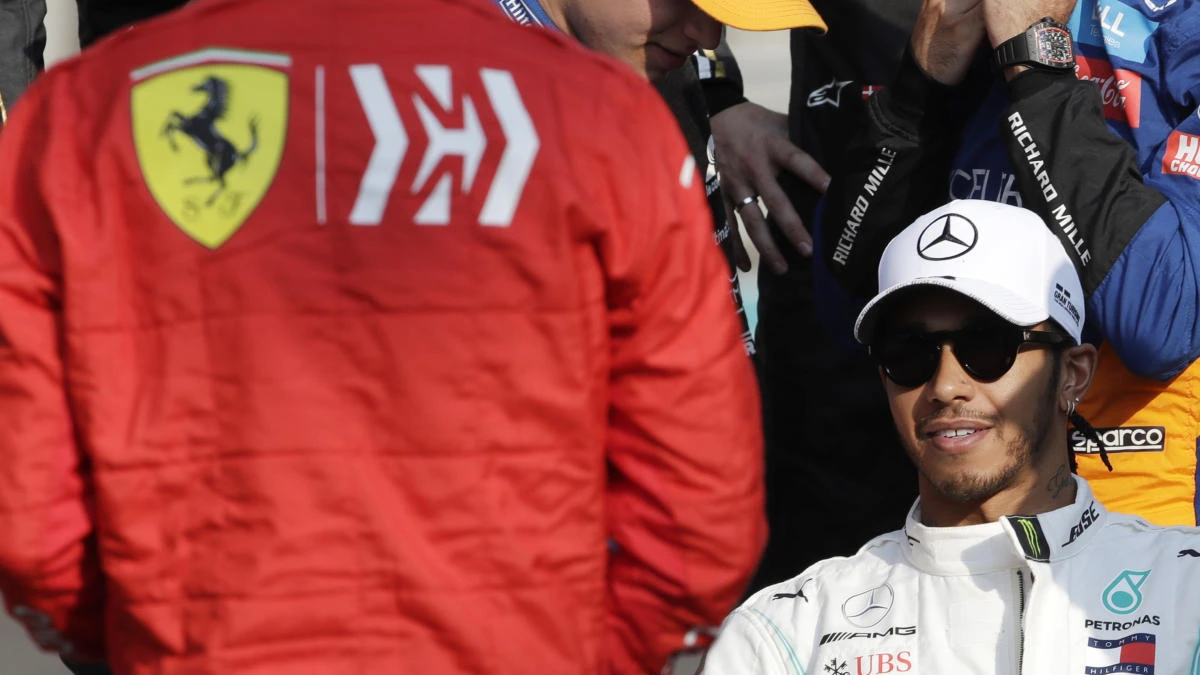 Lewis Hamilton’s current contract with Mercedes ends next year and may coincide with Sebastian Vettel choosing to leave Ferrari, possibly for Mercedes. (AP)
