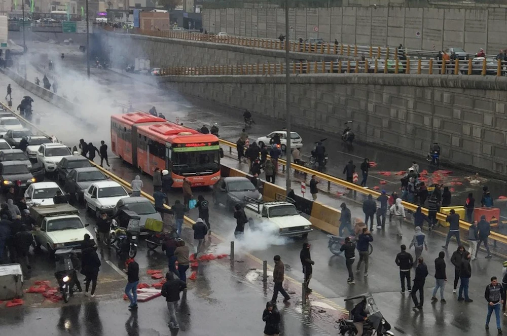 Protests in Tehran last month after the government hiked petrol prices. (Reuters/File photo)
