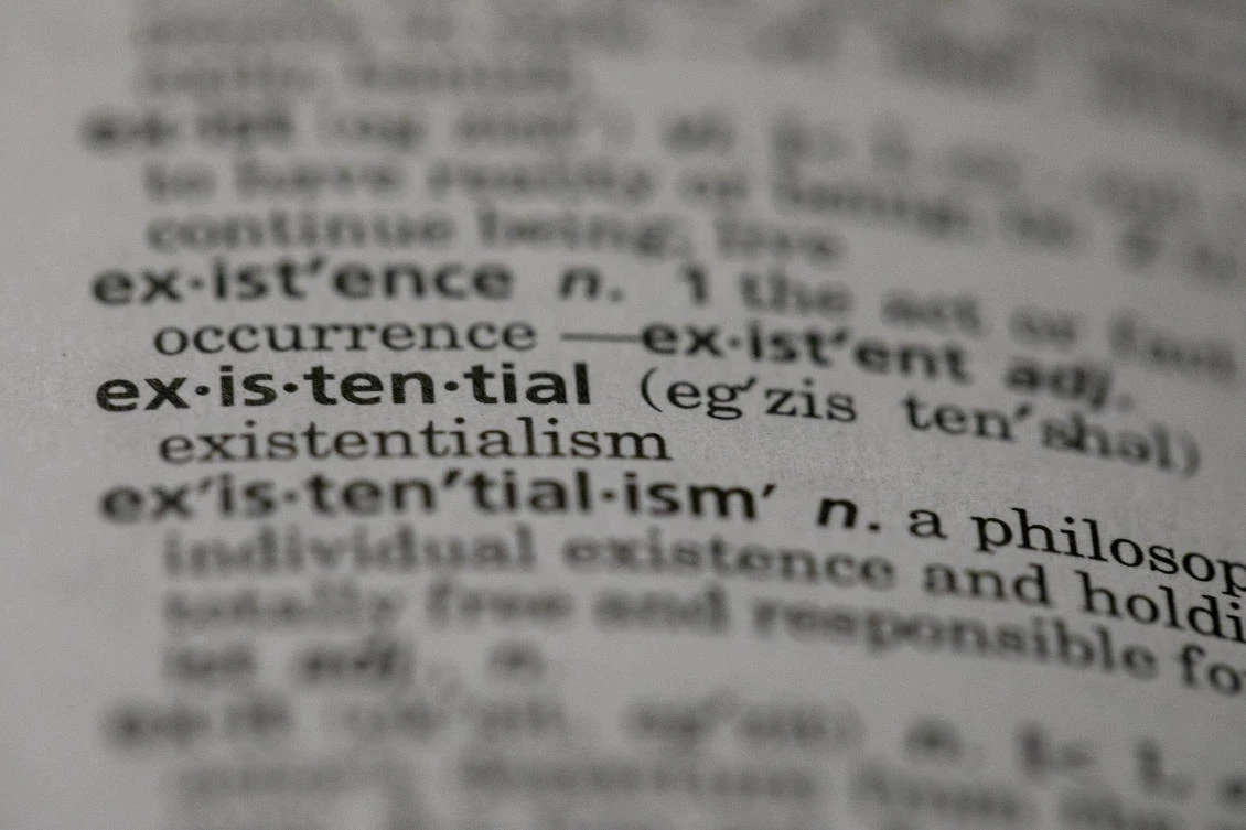The word "existential" in a dictionary in the Brooklyn borough of New York. Dictionary.com picked the word as its word of the year. The choice reflects months of high-stakes threats and crises, real and pondered, across the news, the world and throughout 2019. (AP)