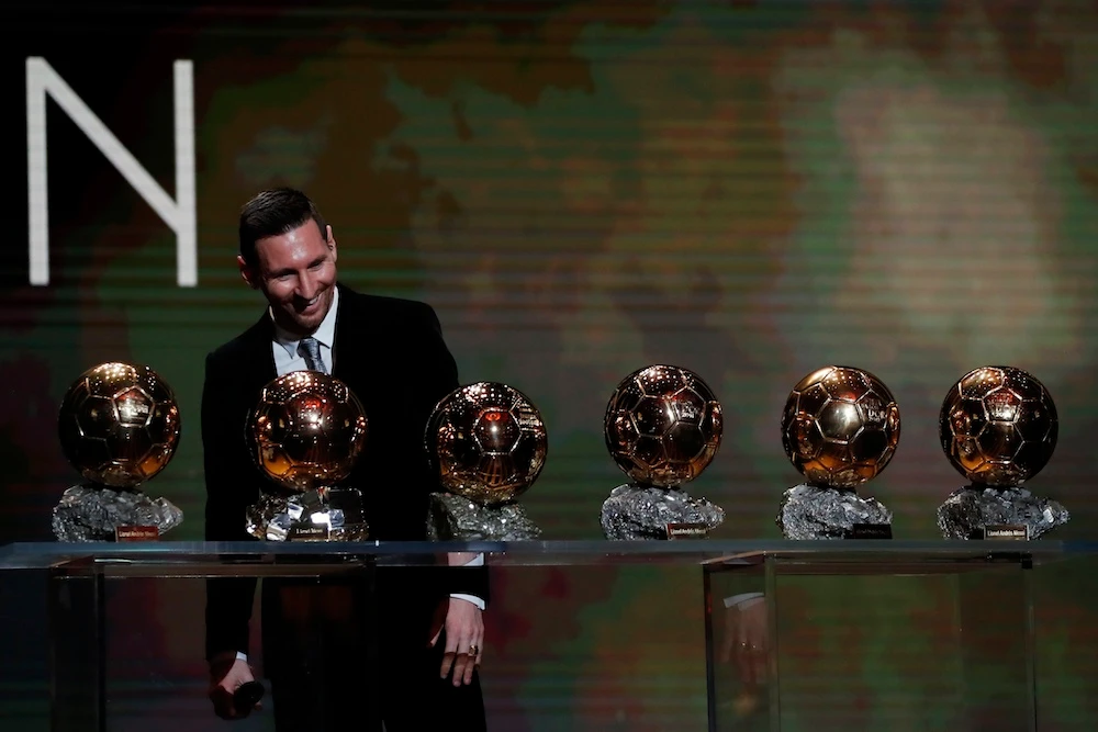Lionel Messi wins record sixth men's Ballon d'Or award