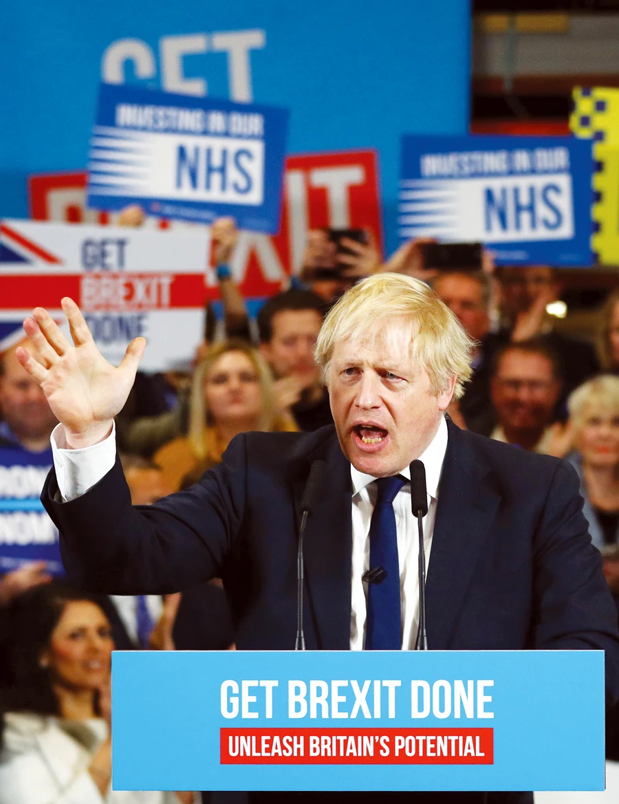 Britain’s Prime Minister Boris Johnson leads in the opinion polls — but that could change by election day. (AFP)