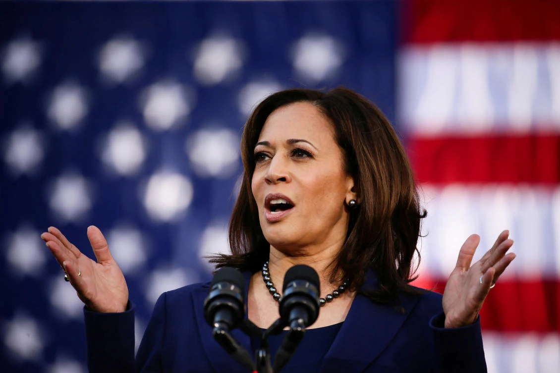 Kamala Harris, 55, was the only African-American woman seeking the Democratic presidential nomination. (Reuters)