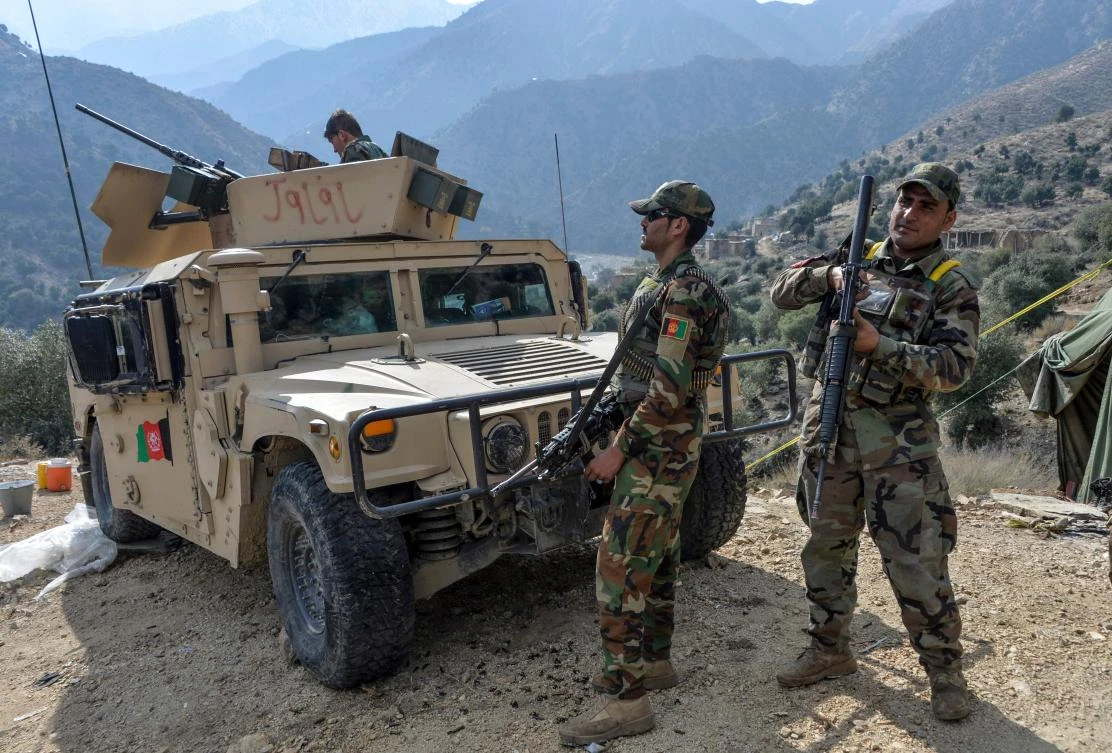 Afghan security forces take part in an ongoing operation against Daesh militants in Nangarhar province. (AFP file photo)