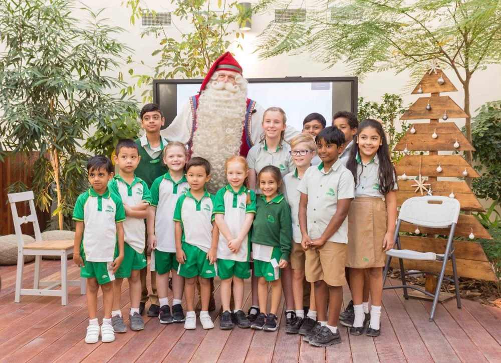 Finland’s real-life Santa Claus, Arbor School, the UAE’s only ecological school, delivered an open letter challenging those in power to listen to their youth. (Supplied)