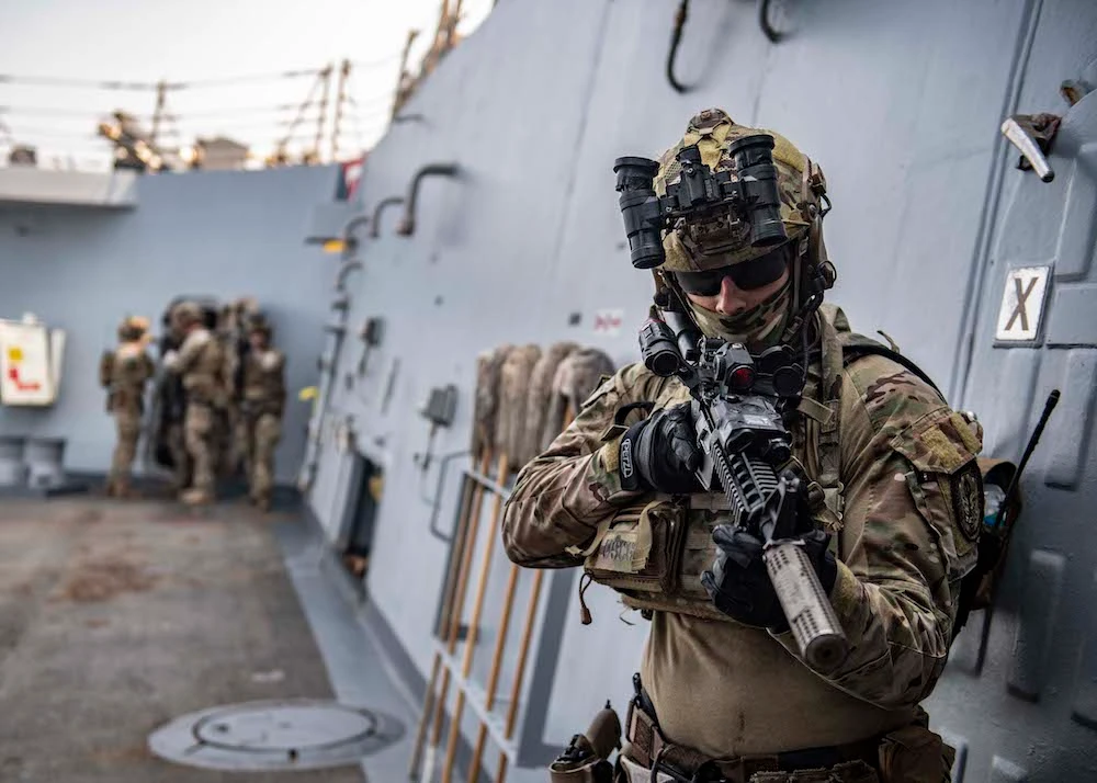 The USS Forrest Sherman last week seized a “significant cache” of suspected Iranian guided missile parts. (US Navy/File photo)