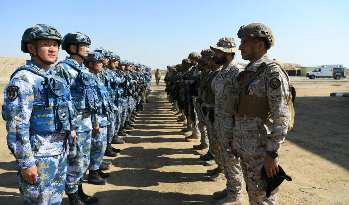The joint Saudi-Chinese military exercise, code-named Blue Sword 2019, took place at King Faisal Naval Base in Jeddah. (SPA)